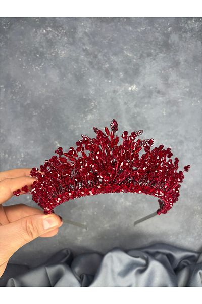 Hayalperest boncuk Livan Beaded Bridal Henna Crown Hair Accessory
