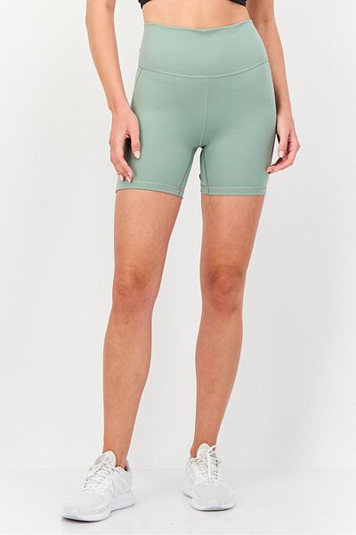 adidas Women Tight Fit 5 Inch Yoga Short, Sage Green