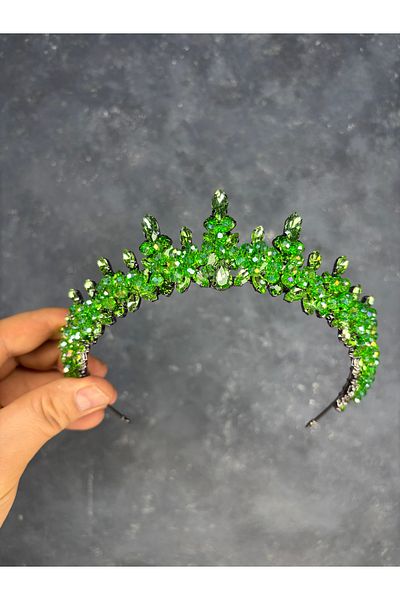 Hayalperest boncuk Likya Bead Embroidered Bridal Henna Crown