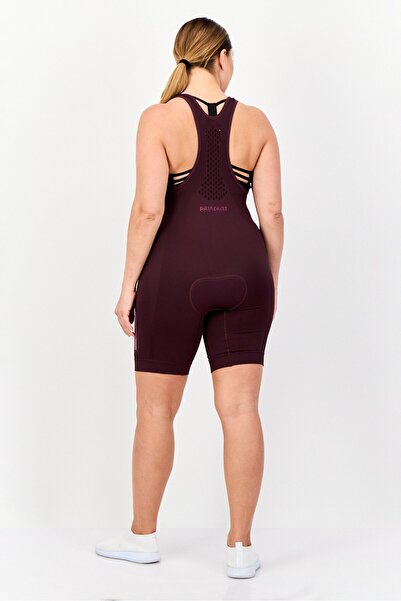 adidas Women Sportswear Fit Sleeveless Training Playsuit, Dark Burgundy