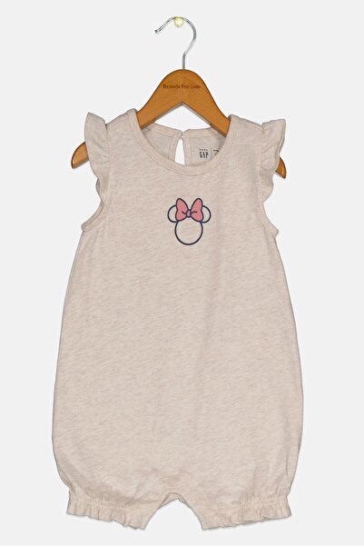 GAP Toddlers Girl Graphic Print Rompers, Beige