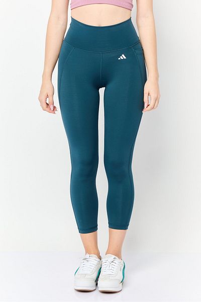 adidas Women Tight Fit 7/8 Training Leggings, Teal Green