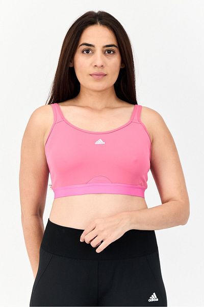 adidas Women Padded Sports Bra, Pink