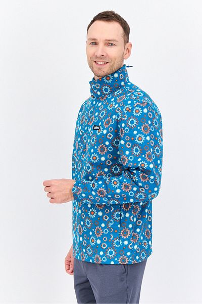 adidas Men Sportswear Fit Long Sleeve Outdoor Sweatshirt, Teal Combo