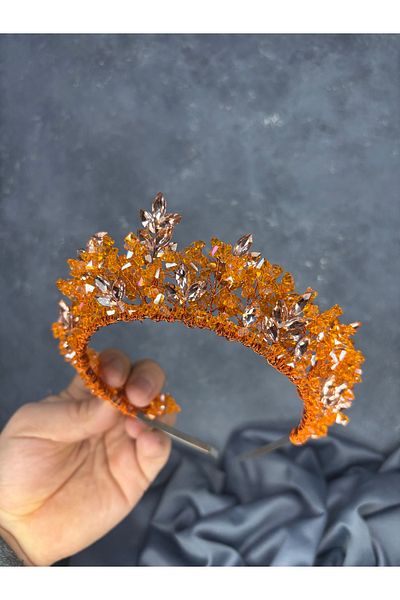 Hayalperest boncuk Nature Beaded Bridal Crown Henna and Hair Accessory