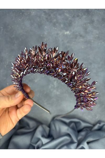 Hayalperest boncuk River Beaded Bridal Henna Crown Hair Accessory