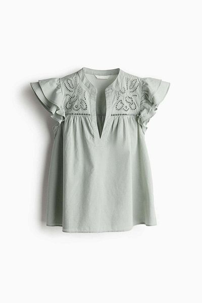 H&M Broderie anglaise blouse