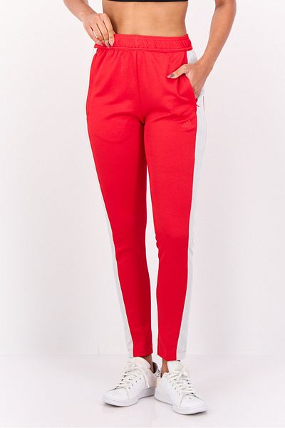adidas Women Sportswear Fit Drawstring Training Track Pants, Red
