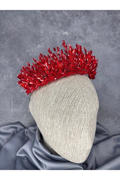 Hayalperest boncuk Elisa Design Beaded Bridal Henna Crown Hair Accessory