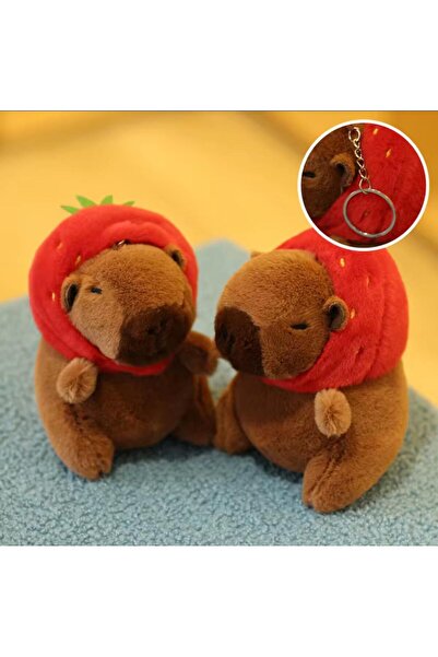 HEY GİDİ GİFT Sevimli Kapibara Peluş / İçi Yumuşak / Peluş Anahtarlık / Capybara Oyuncak / Figür Yüksek Kalite