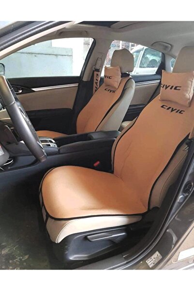 STİLİX GARAGE Honda Civic Бродирана предна двойна възглавница за кола 2 възгл...