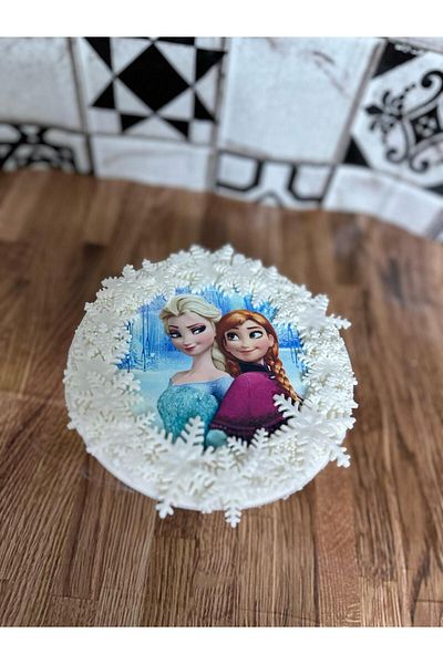 by şeyda palancı Ready-Made Figure Elsa&Anna Printed from Sugar Pulp and Edible Print