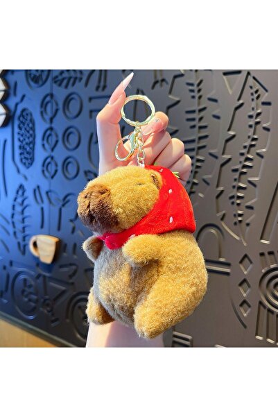 HEY GİDİ GİFT Sevimli Kapibara Peluş / İçi Yumuşak / Peluş Anahtarlık / Capybara Oyuncak / Figür Yüksek Kalite