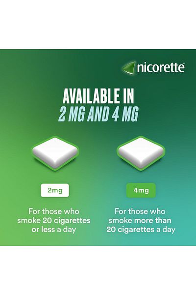 Johnson Nicorette Freshmint 4mg Gum (210 Pieces), Discreet and Fast-Acting Stop Gum with Pleasant Freshmint Flavour