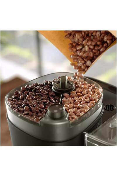 Philips Drip Coffee Maker with Built-In Grinder - HD7900/50, Black and Silver