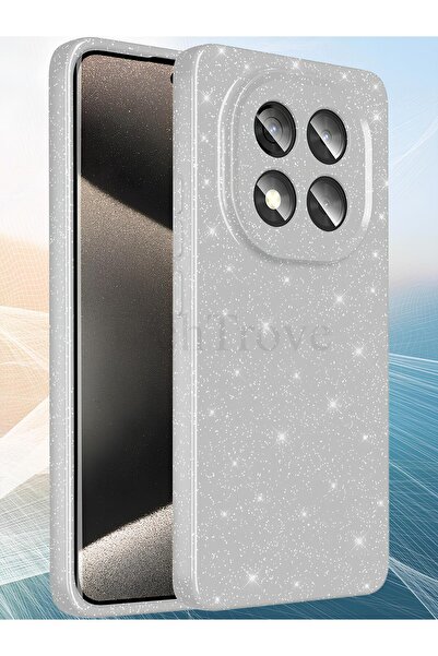 Hatreds Xiaomi Redmi Note 14 Pro Plus Kılıf Kamera Korumalı Parlak Simli Lüks...