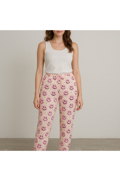 Gawzera Genç Happy Milan Kumaş Dar Paça Esnek Bel Altlık Pijama