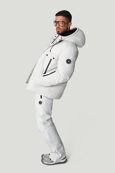 Avva White Water Repellent Windproof Ski Pants - Snap Fastener, Adjustable Waist A42Y3125