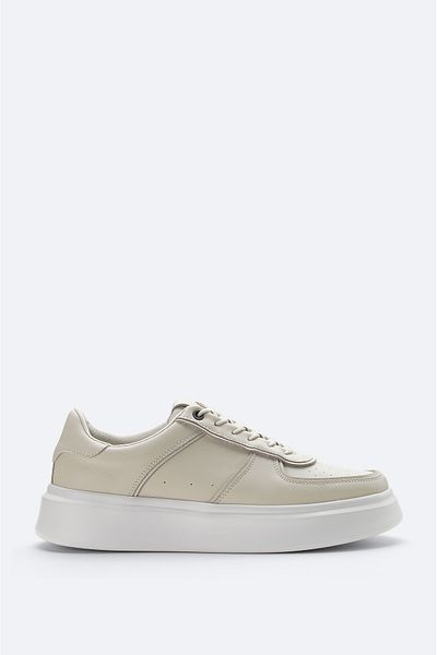 Avva Ανδρικά Λευκά 100% Δερμάτινα Παπούτσια Casual A42y8013