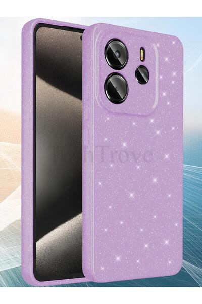 Hatreds Xiaomi Redmi Note 14 4g Kılıf Kamera Korumalı Parlak Simli Lüks Kapak...