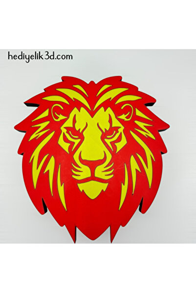 shop RGB Kumandalı Aslan Kafası Gece Lambası 25 25 cm Duvar Aydınlatma