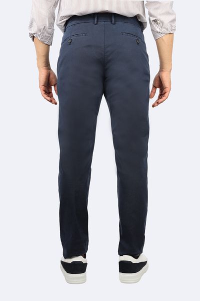 PAUL&SHARK Men's Regular Fit Normal Waist Straight Leg Chino Navy Blue Trousers 25414020 -013