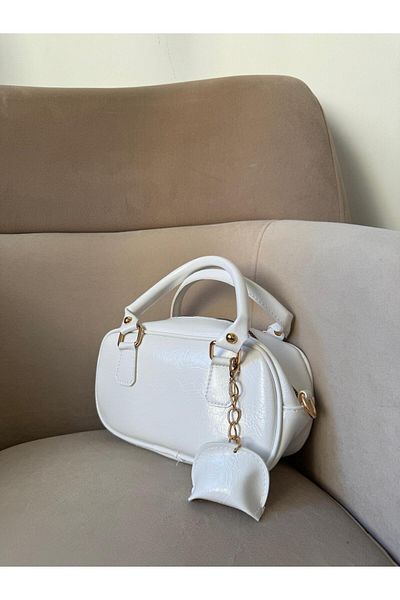 Moda Sekiz Geantă de umăr mini din piele lăcuită pentru femei