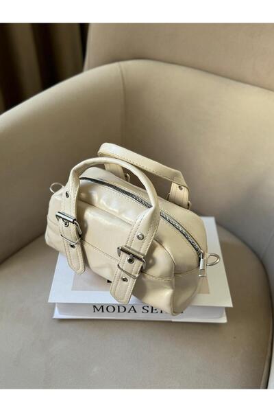 Moda Sekiz Γυναικεία τσάντα χειρός και ώμου με διπλή ζώνη αξεσουάρ