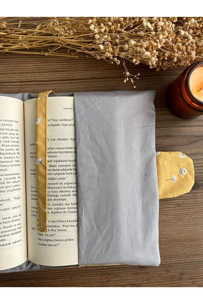 MUMTEKS Self-Bookmark Fiber-Filled Book Sleeve-Book Bag-Tablet Sleeve-Tablet Bag