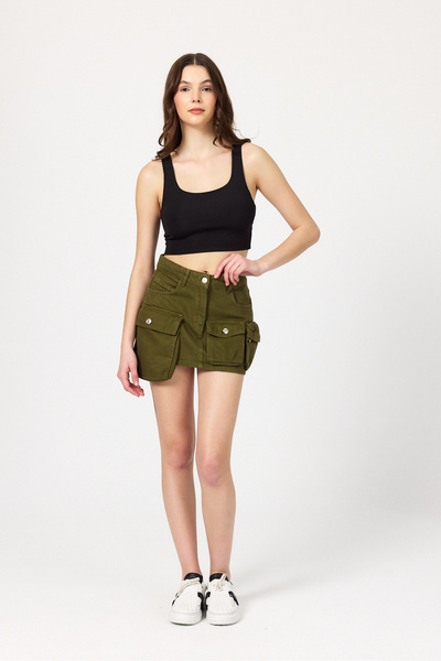 Btr Kadın Çok Cepli Etek