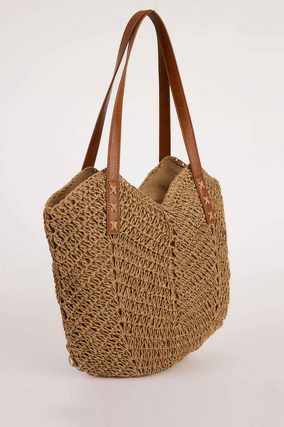 DeFacto Women's Straw Shoulder Bag E1412Axns