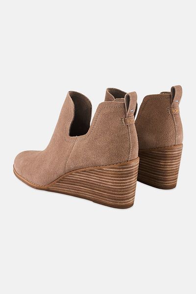 Toms Women Kallie Hidden Ankle Boots, Taupe Grey