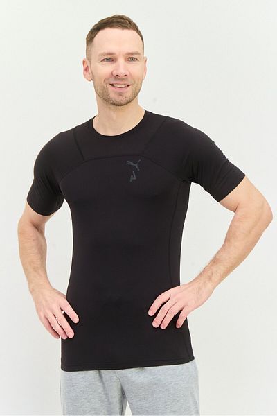 Puma Men Sportswear Fit Short Sleeves Training T-Shirt, Black