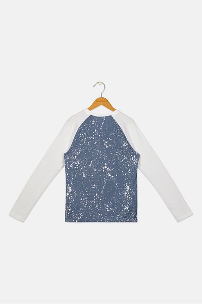 Puma Kids Boy Sportswear Fit Splatter Paint T-shirt, White/grey