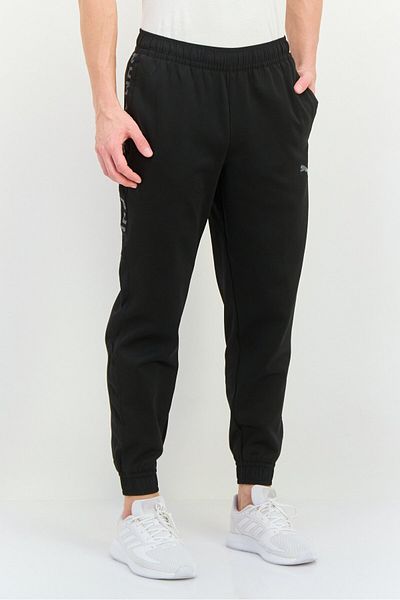 Puma Men Sportswear Fit Training Fleece Track Pants, Black/grey