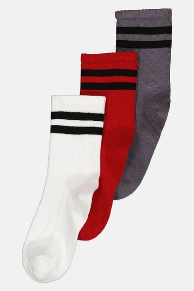 RBX Kids Boy 3 Pairs Crew Socks, Multicolor