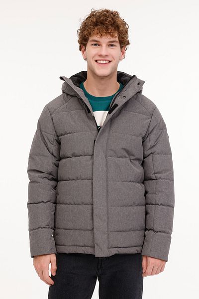 Kinetix ML DOWNEY COAT 4PR GREY MELANGE Ανδρικό κοντό παλτό