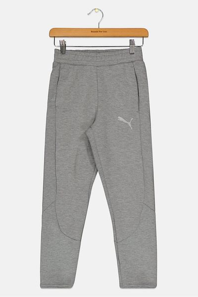 Puma Kids Boy Slim Fit Outdoor Sweatpants, Grey