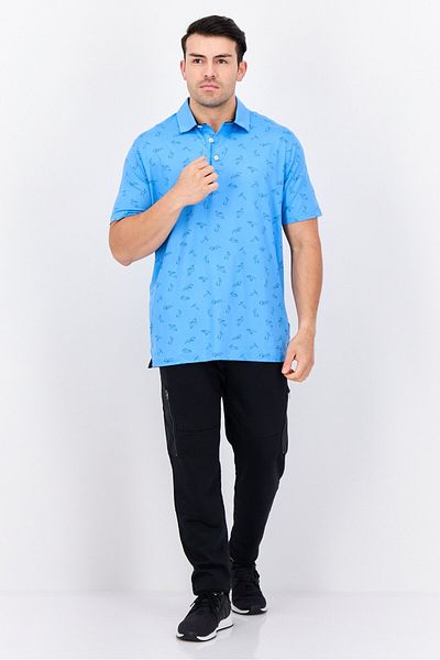 Puma Men Sportswear Fit Short Sleeve Training Polo Shirt, Blue
