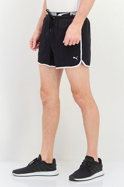 Puma Men Brand Logo Board Shorts, Black