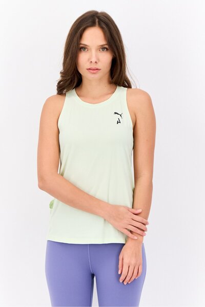 Puma Women Sportswear Fit Sleeveless Training Top, Mint Green