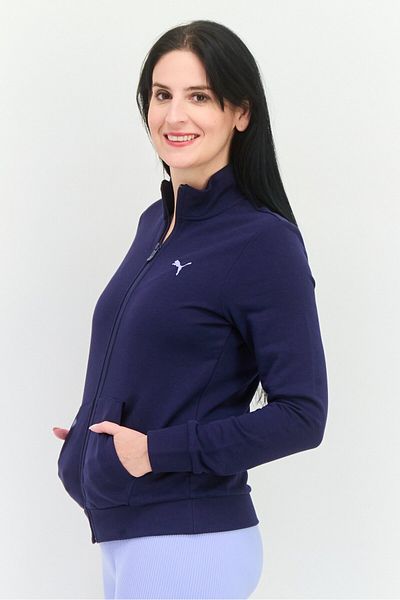 Puma Women Regular Fit Long Sleeves Outdoor Sweatshirt, Dark Blue