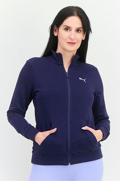Puma Women Regular Fit Long Sleeves Outdoor Sweatshirt, Dark Blue