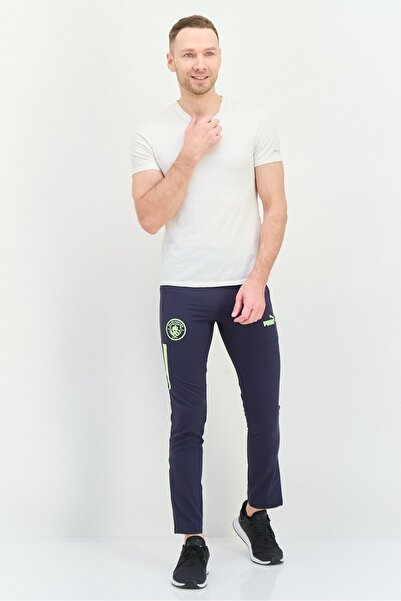 Puma Men Slim Fit Manchester City Training Pants, Navy