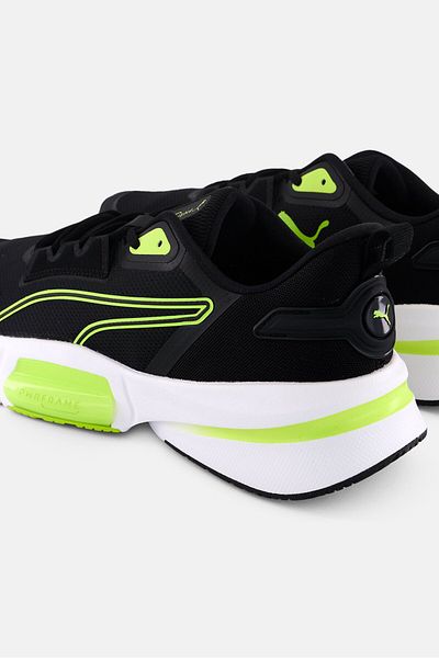 Puma Women Pwr Frame 3 Lace Up Training Shoes, Black/lime Green