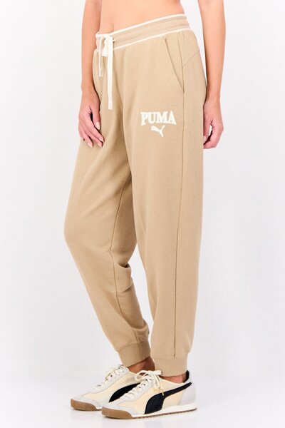 Puma Women Sportswear Fit Brand Logo Training Sweatpants, Tan