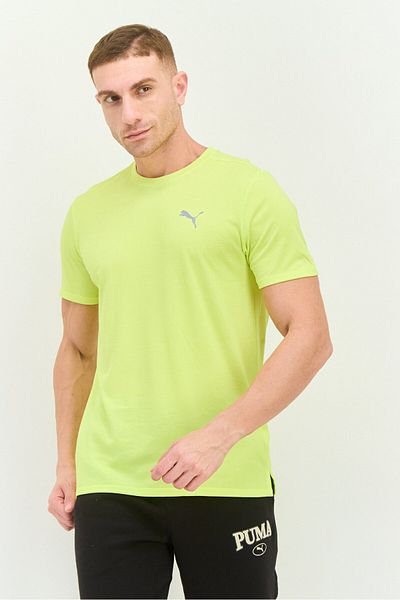 Puma Men Sportswear Fit Short Sleeve Outdoor T Shirt, Lime