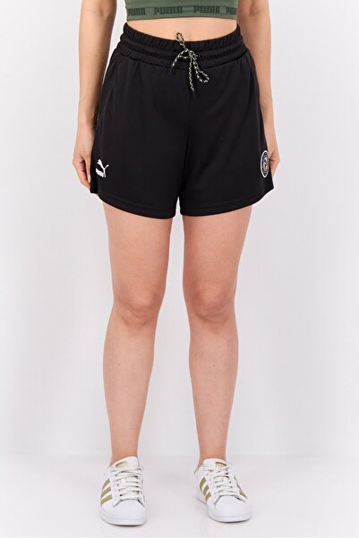 Puma Women Sportswear Fit Drawstring Training Shorts, Black