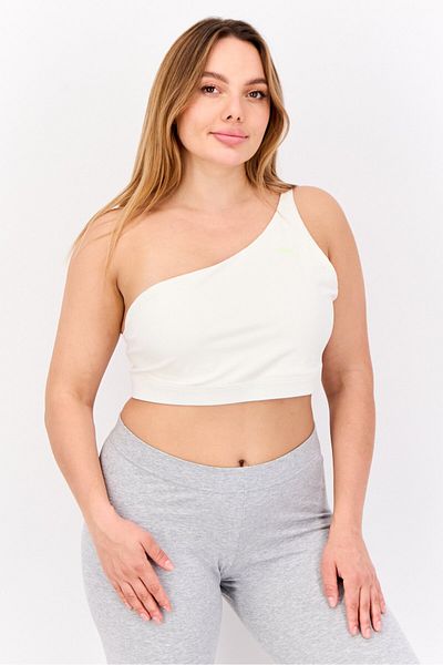 Puma Women Sportswear Fit Lightly Padded Training Sports Bra, Ivory