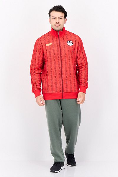 Puma Men Sportswear Fit Long Sleeve Outdoor Sweatshirt, Red